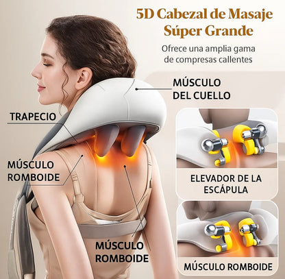 🔥 NeckRelief Pro™ – Masajeador de Cuello y Hombros 5D 💆‍♂️ Alivio profundo y relajación total - REBAJAS – 60% OFF SOLO HOY🔥