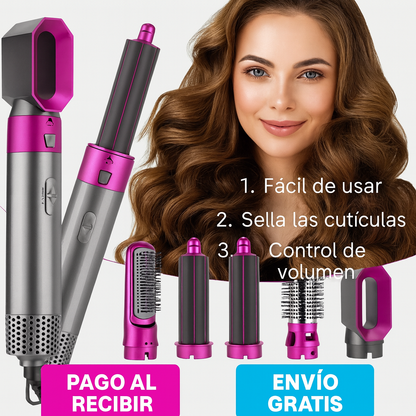 ✨ Cepillo 5 en 1 – Resultados de salón en casa + REGALO EXCLUSIVO REBAJAS SOLO HOY 🔥