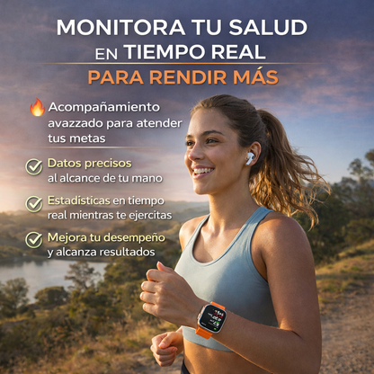 ⌚ AirWatch ULTRA PRO™  con 2 correas incluidas + caja y cargador por inducción premium + REGALO EXCLUSIVO 🔥