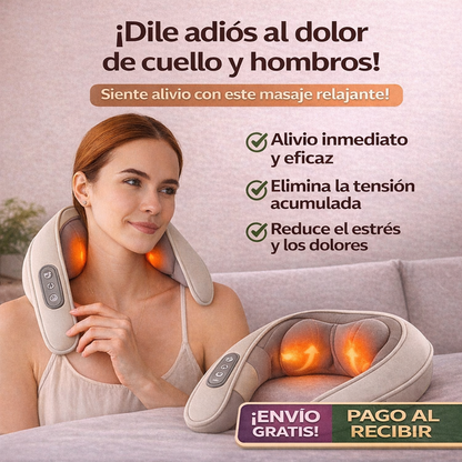 🔥 NeckRelief Pro™ – Masajeador de Cuello y Hombros 5D 💆‍♂️ Alivio profundo y relajación total - REBAJAS – 60% OFF SOLO HOY🔥
