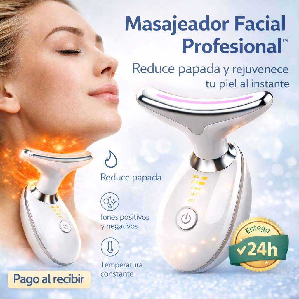 ✨AirFace Pro™ – Masajeador Facial Profesional - Redefine el contorno del rostro y de la papada - SOLO HOY EN REBAJAS 🔥